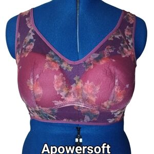 Floral Mesh Sports Bra